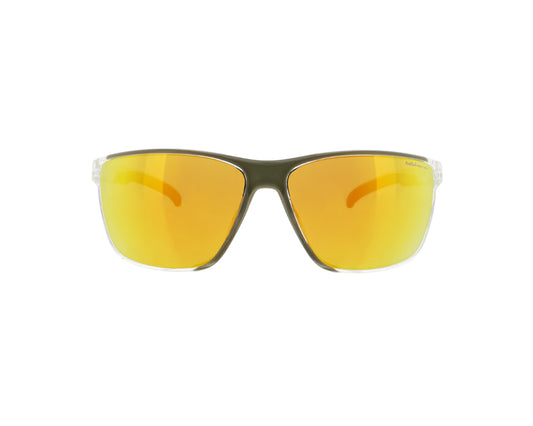 Drift - Clear / Olive Green / Brown with Orange Mirror - Polarised