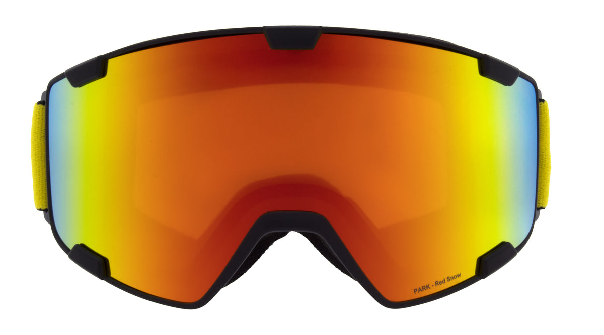 Red Bull Masque de Ski Spect PARK White GOld Snow Mirror Orange W